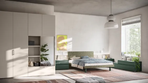 Bed with padded headboard Gap Night 16 by Orme.