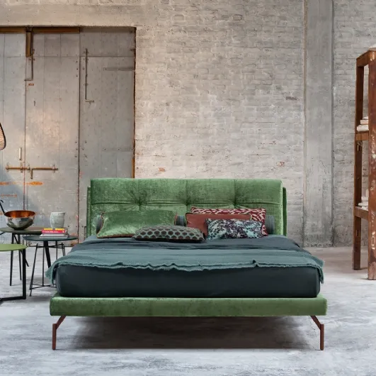 Upholstered fabric bed Flexteam by Gap.