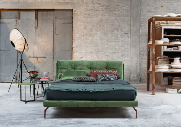 Upholstered fabric bed Flexteam by Gap.
