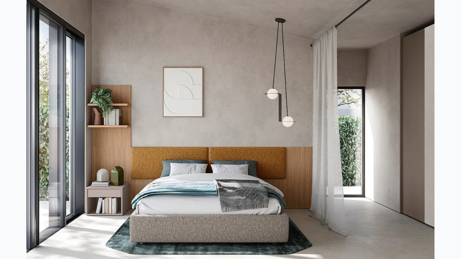 Double bed Golf Darsena by Colombini Casa.