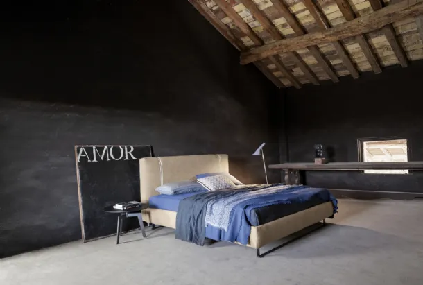Bed with Island headboard by Flexteam