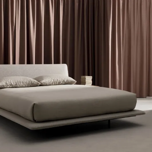 Design bed Legri in Kristalia padded fabric