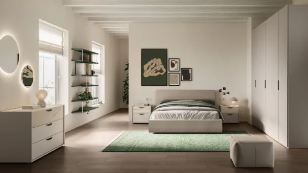 Fabric bed Lucas Night 10 by Orme