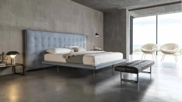 King size bed with a large headboard Ludwig by Desirèe.