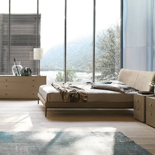Bed with headboard Maya by Alivar