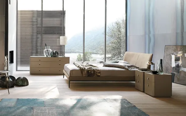 Bed with headboard Maya by Alivar