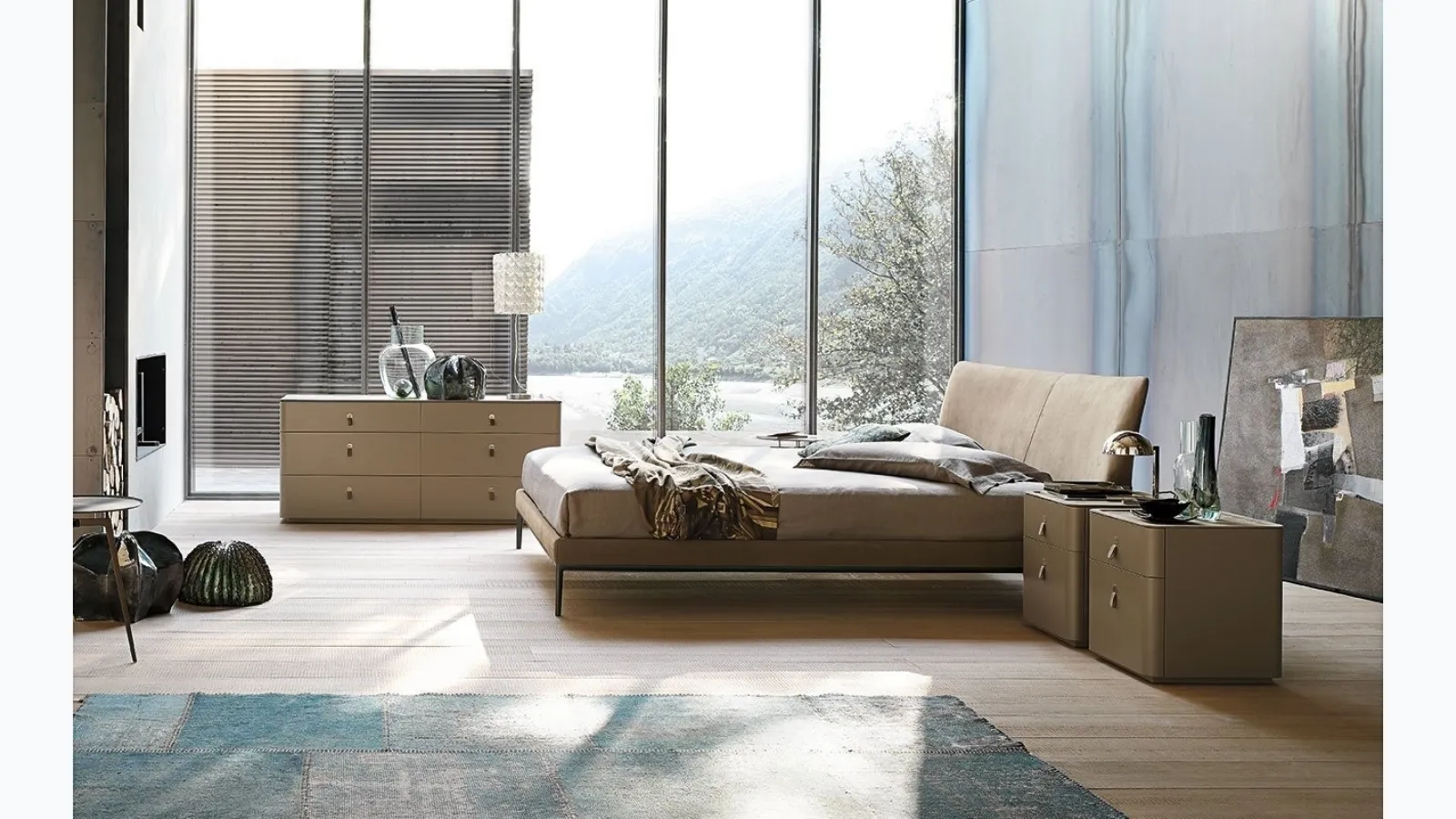 Bed with headboard Maya by Alivar