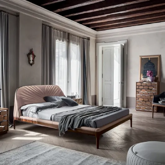 Michelangelo bed with a headboard by Tonin Casa.