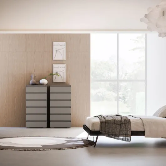 Miranda Night 29 bed in Carbon material by Orme.