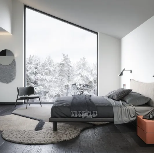 Mizu double bed by Novamobili