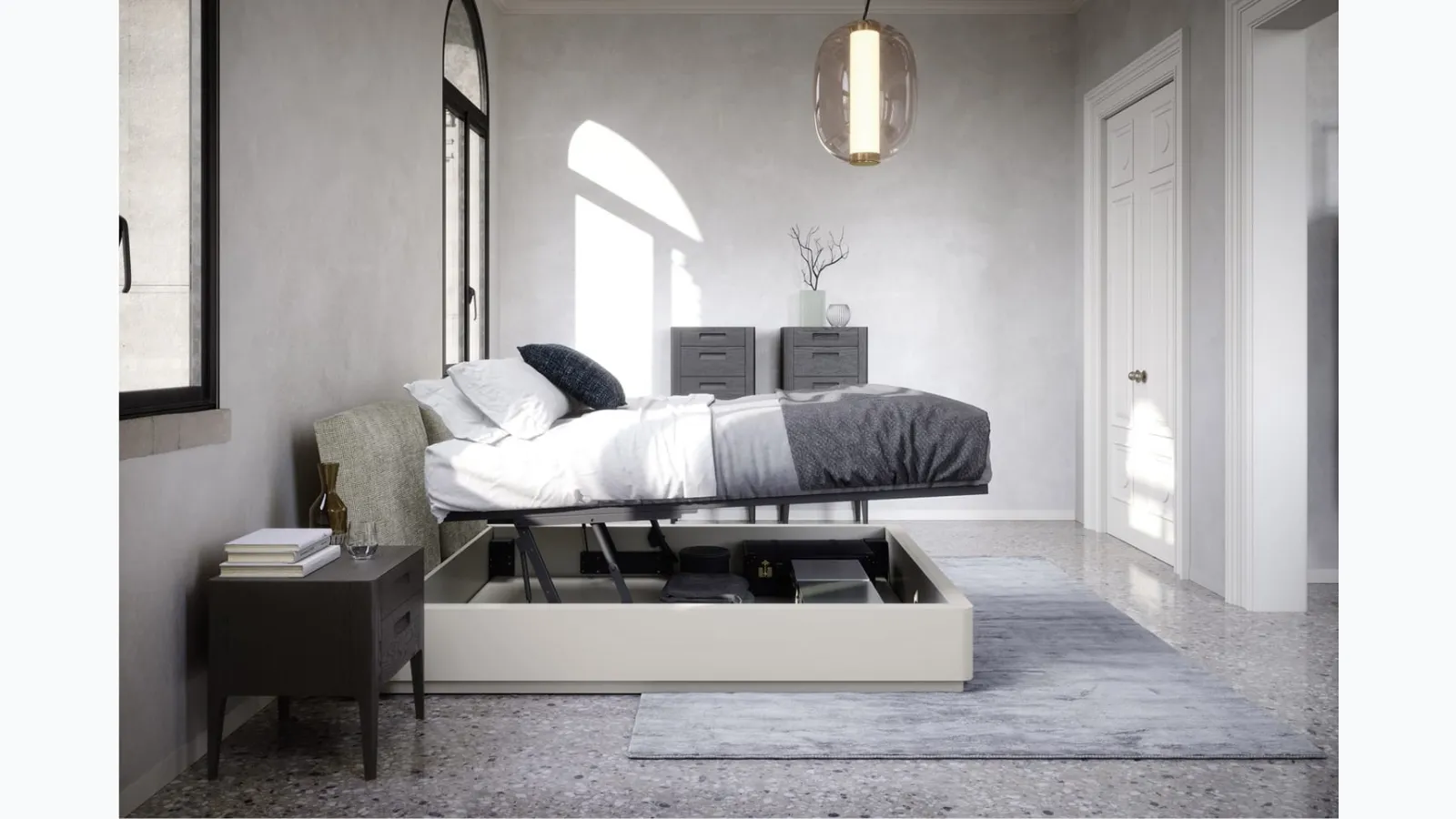 Nest bed with storage box by Novamobili
