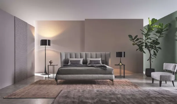 Double bed with headboard Opéra by Twils