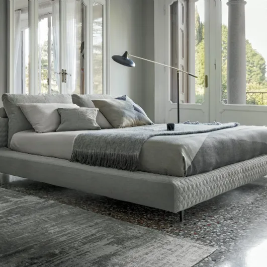 Bonaldo's Owen upholstered fabric bed.