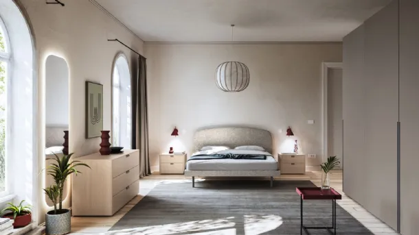 Upholstered fabric bed Park Night 22 by Orme.