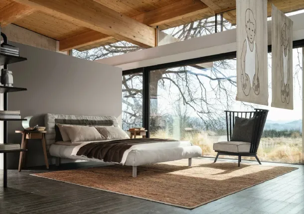 Gervasoni's Plumeau fabric bed.