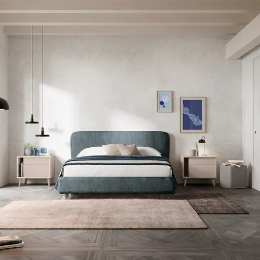 Upholstered fabric bed Reverso by Colombini Casa