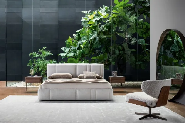 Bed with Rigoletto storage box by Bonaldo