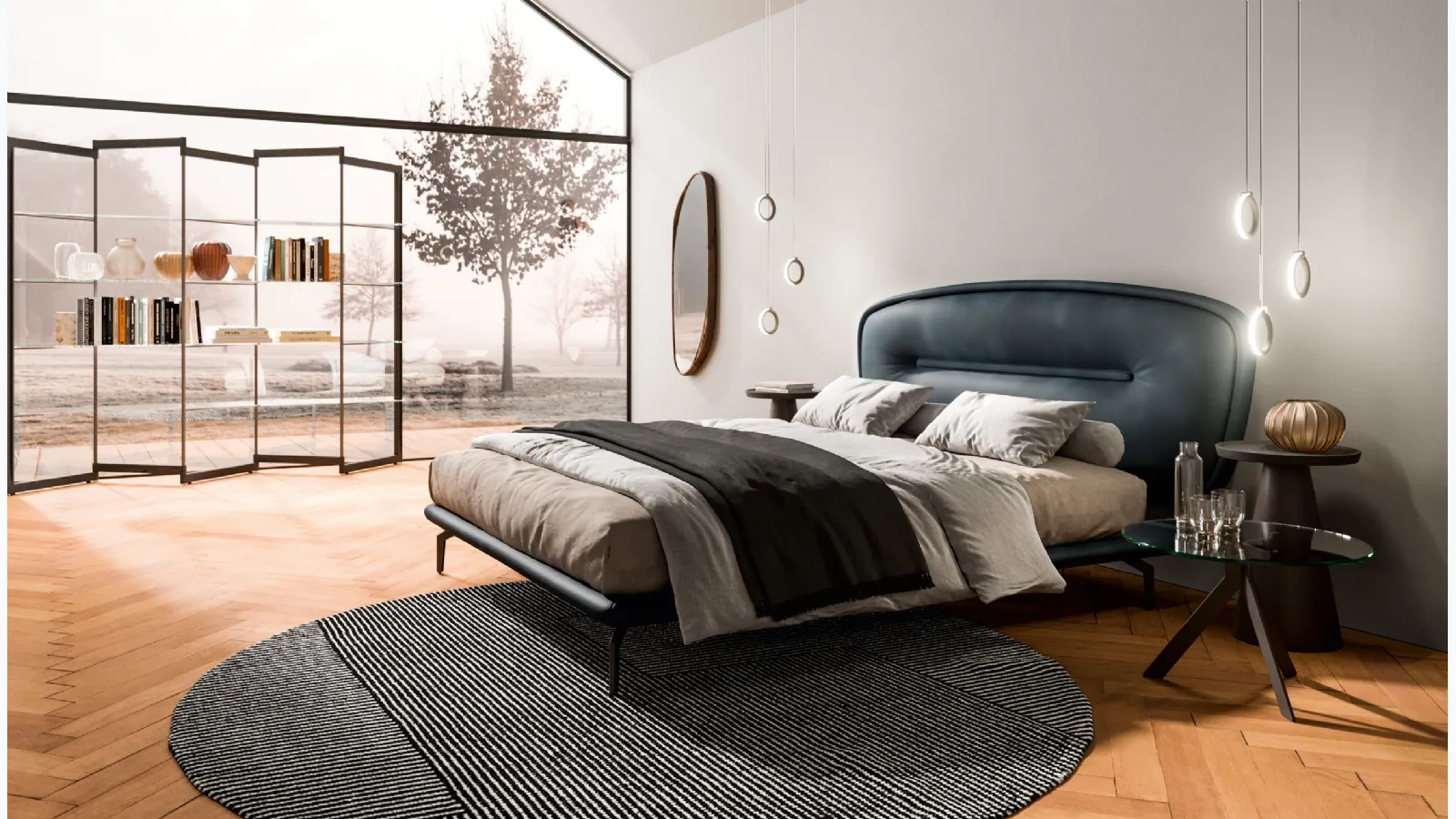 Ozzio's Romance leather bed