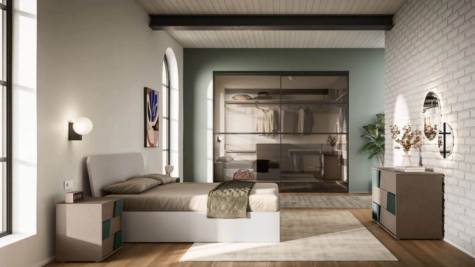 Double bed Shield Night 20 by Orme.