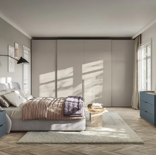 Bed with Snug headboard by Colombini Casa.