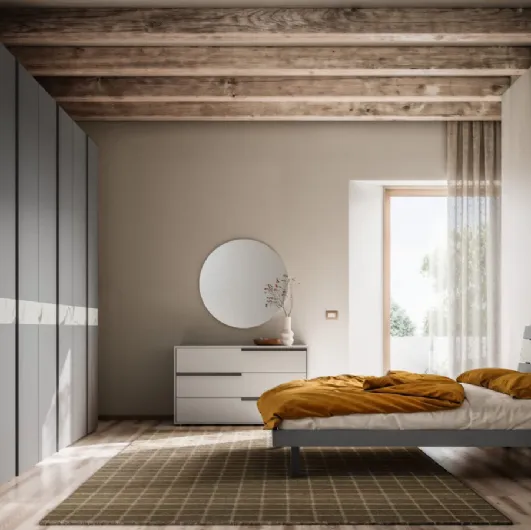 Bed with headboard Sogno Night 05 by Orme.