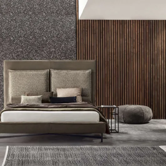 Bed with high headboard SP2802 Tall by Twils