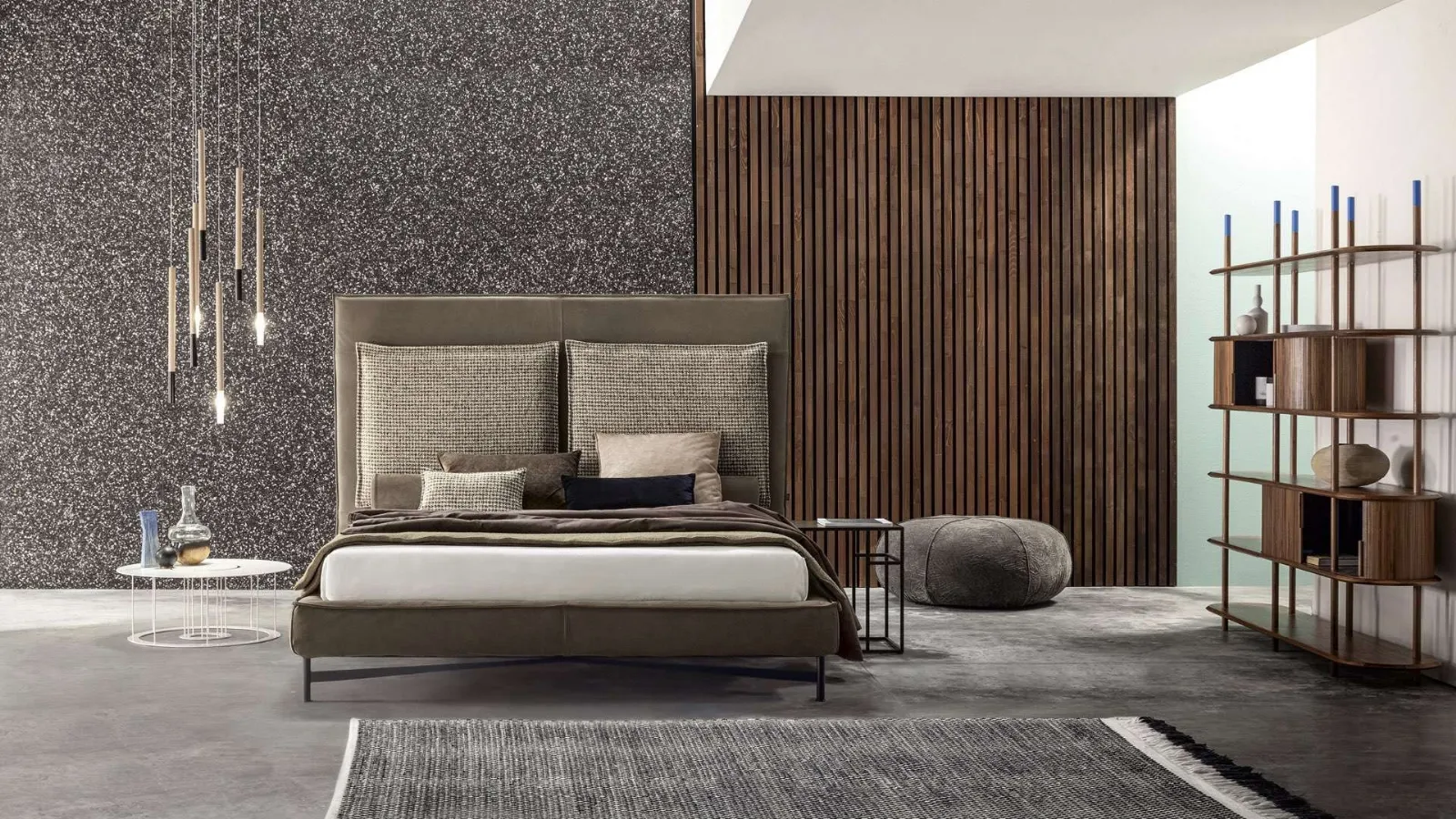 Bed with high headboard SP2802 Tall by Twils