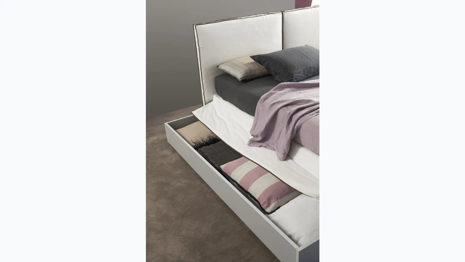 Bed with storage Space by Flexteam