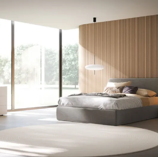 Tessa Night 36 bed upholstered in Orme fabric.