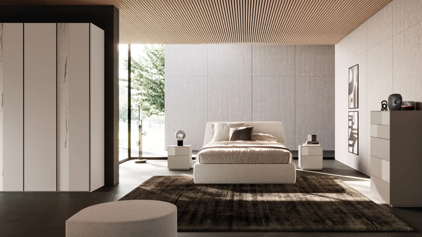 Tessa Night 37 bed upholstered in Orme fabric