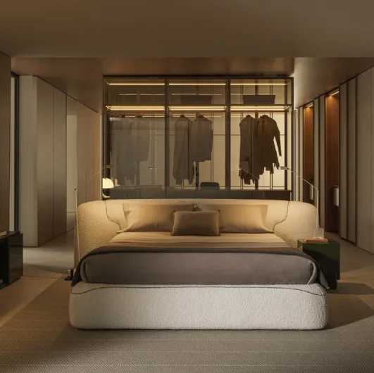 Upholstered fabric bed Theo by Molteni & C
