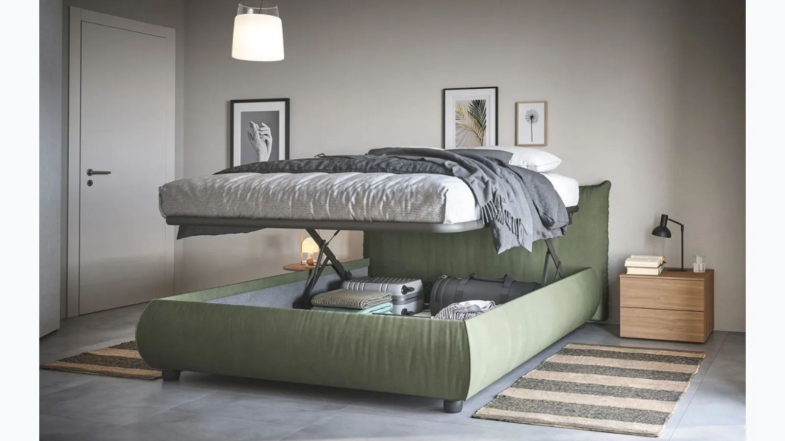 Thika storage bed by Cinquanta3.