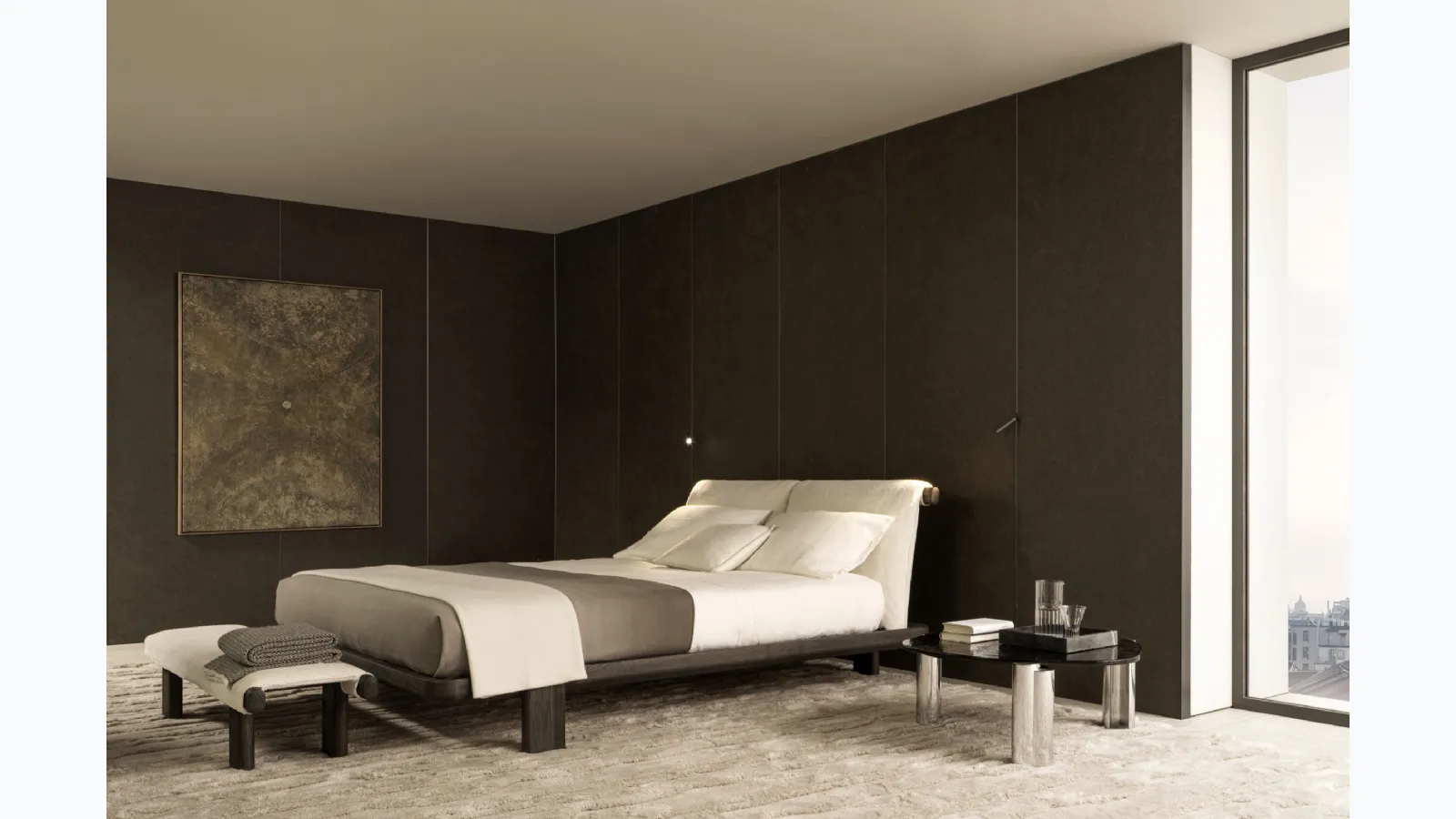 Double bed Tibeau by Molteni & C