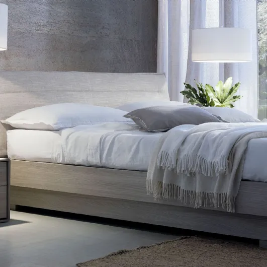 Bed Voilà Style Box with padded headboard S75