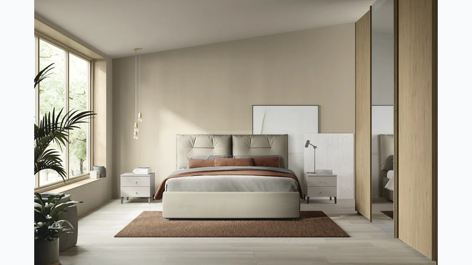 Padded bed Volo Kiss by Colombini Casa