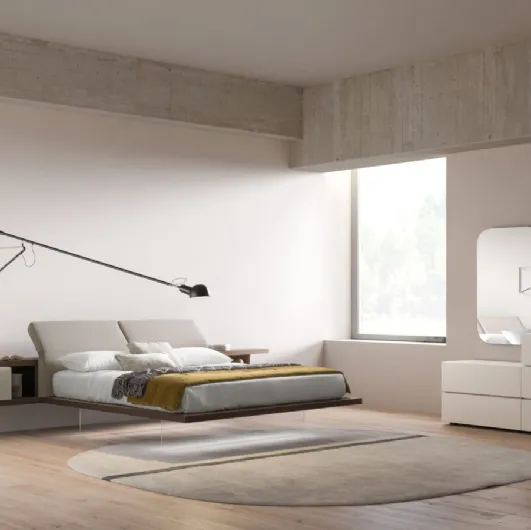 Zephyr Night 19 upholstered bed in Orme fabric