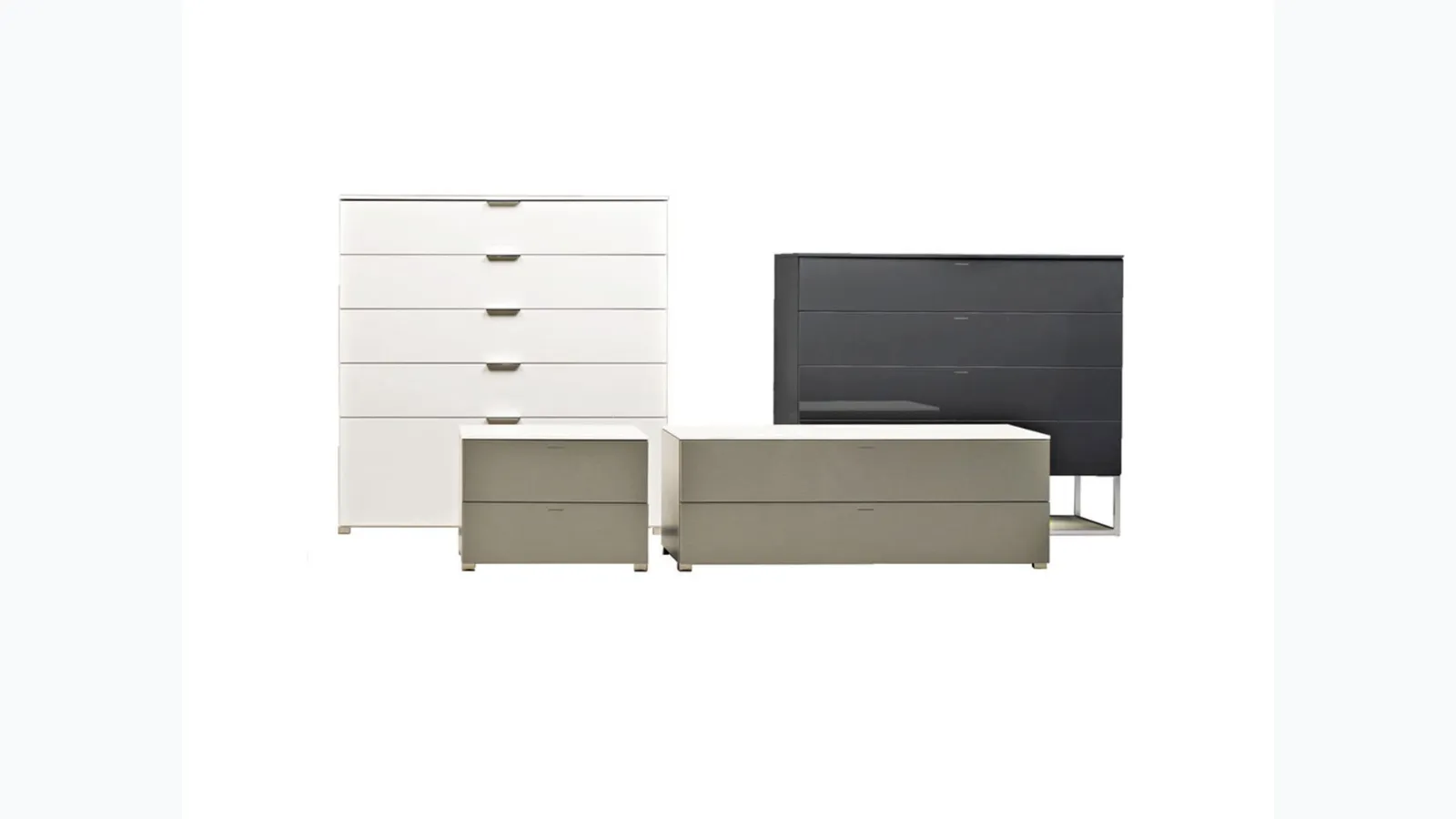 Night Group 909 in matte or glossy lacquer by Molteni & C