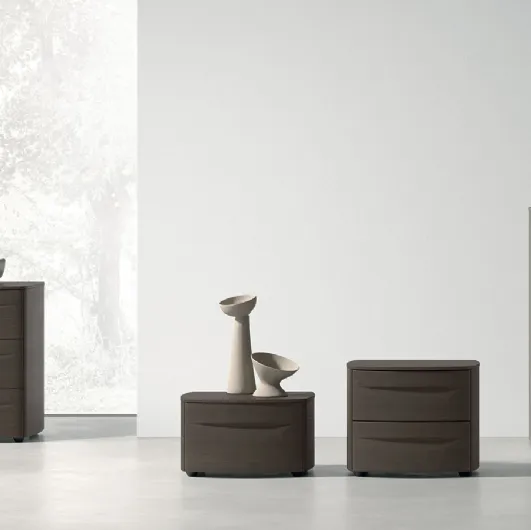 Bogart Night Group in wood or lacquered by Tomasella.