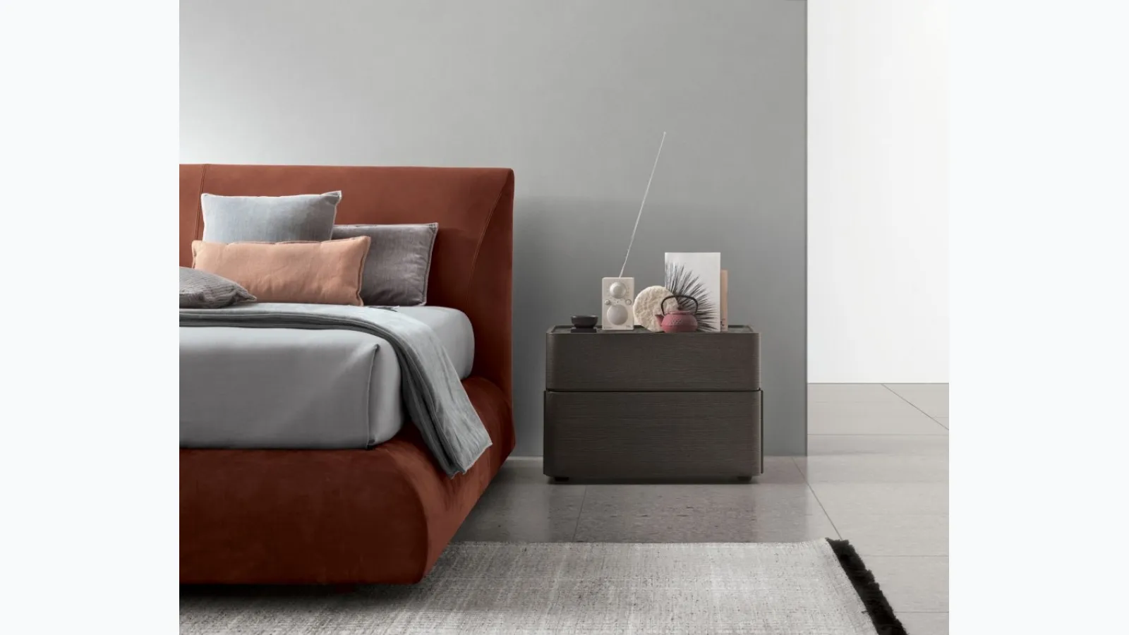Brando wooden bedside table by Tomasella