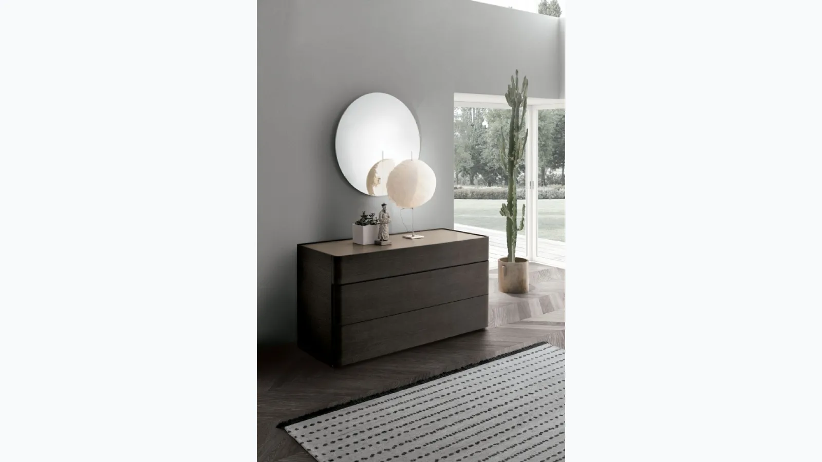 Tomasella wooden chest of drawers