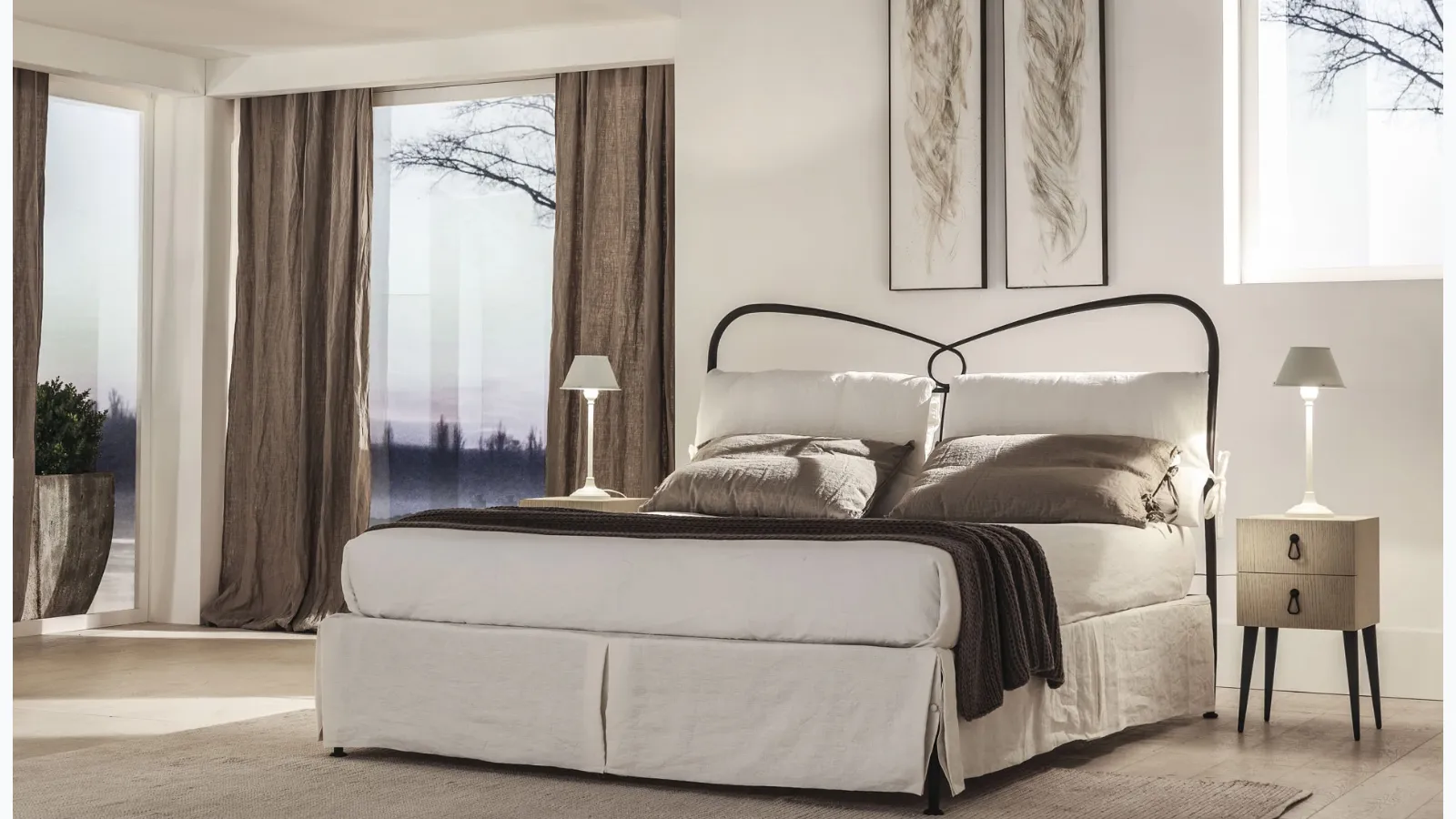 Cantori's wooden City bedside table.