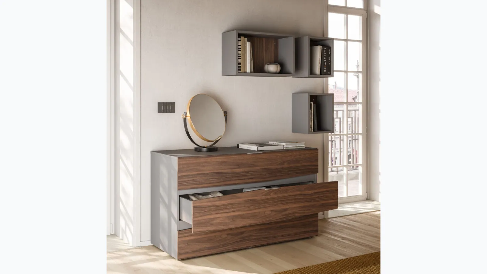 Slant chest of drawers by