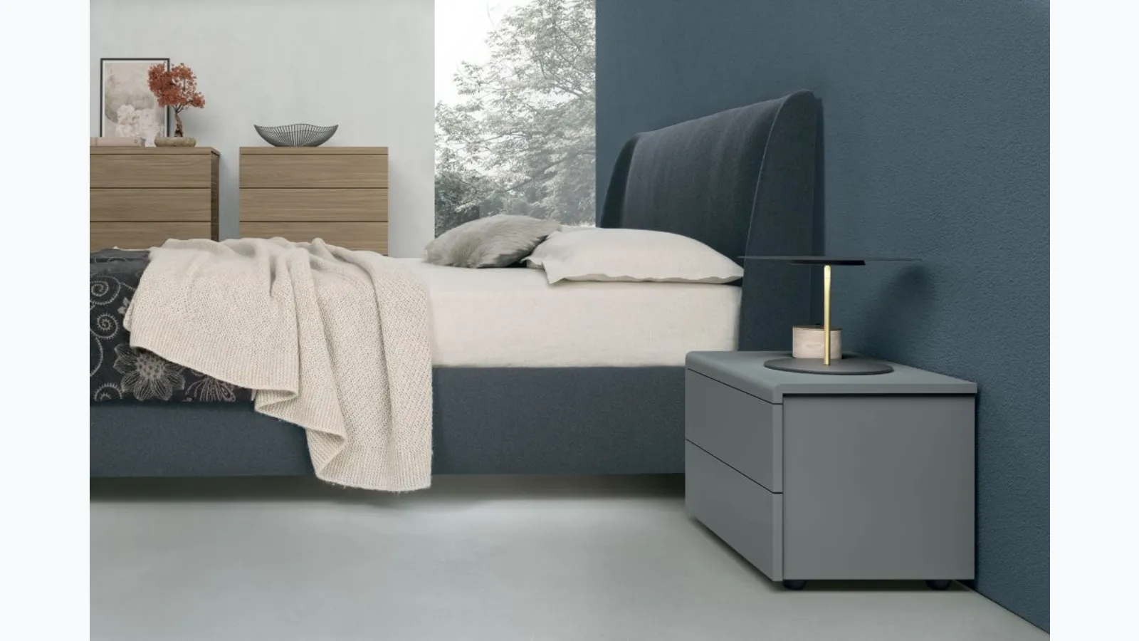 Tomasella's Cooper lacquered bedside table