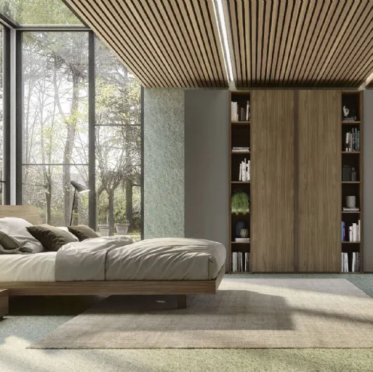 Cuby Night Group in walnut finish and Grey Cuby 01 lacquered by S75.