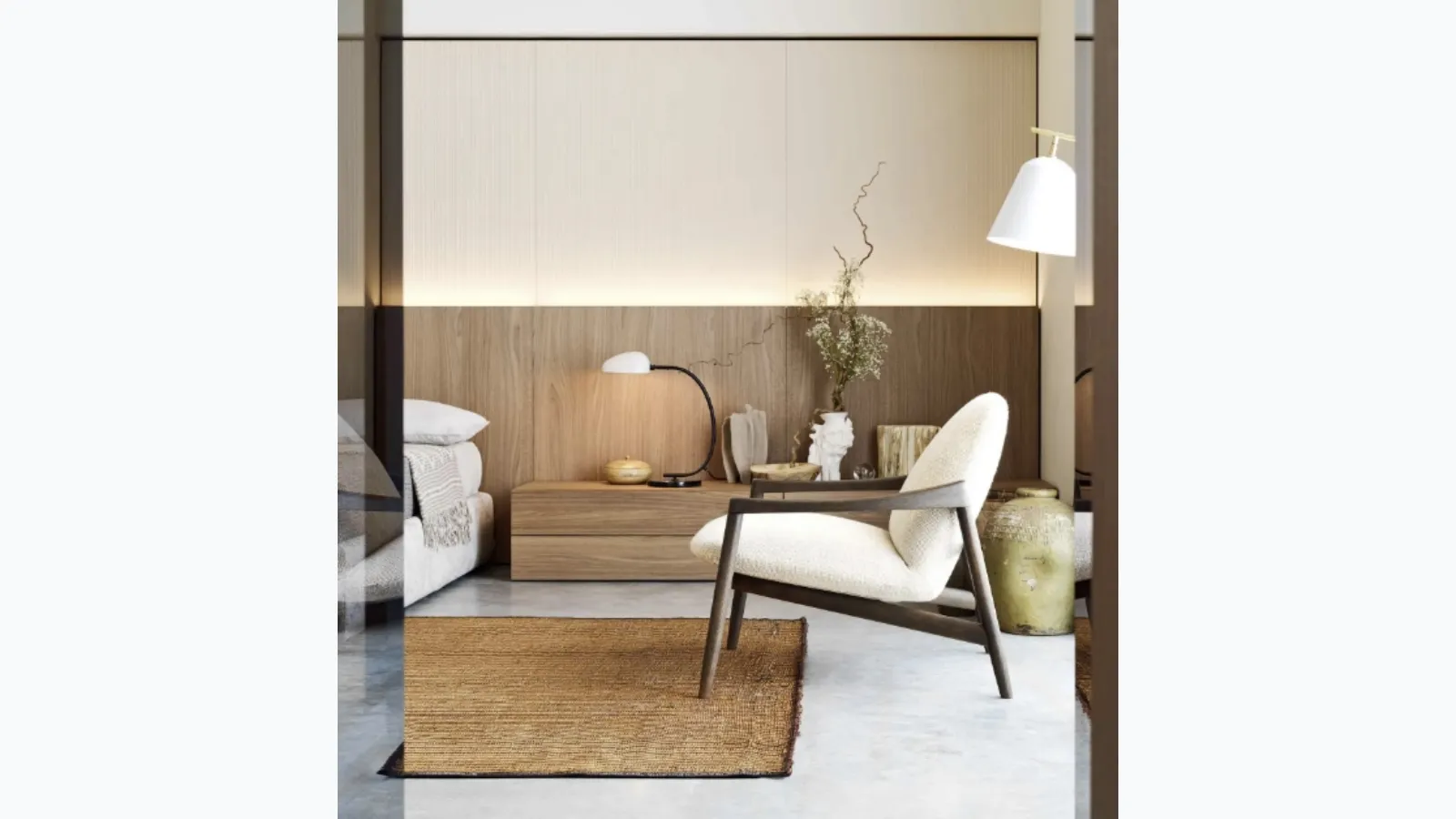 Easy System nightstand in Novamobili oak