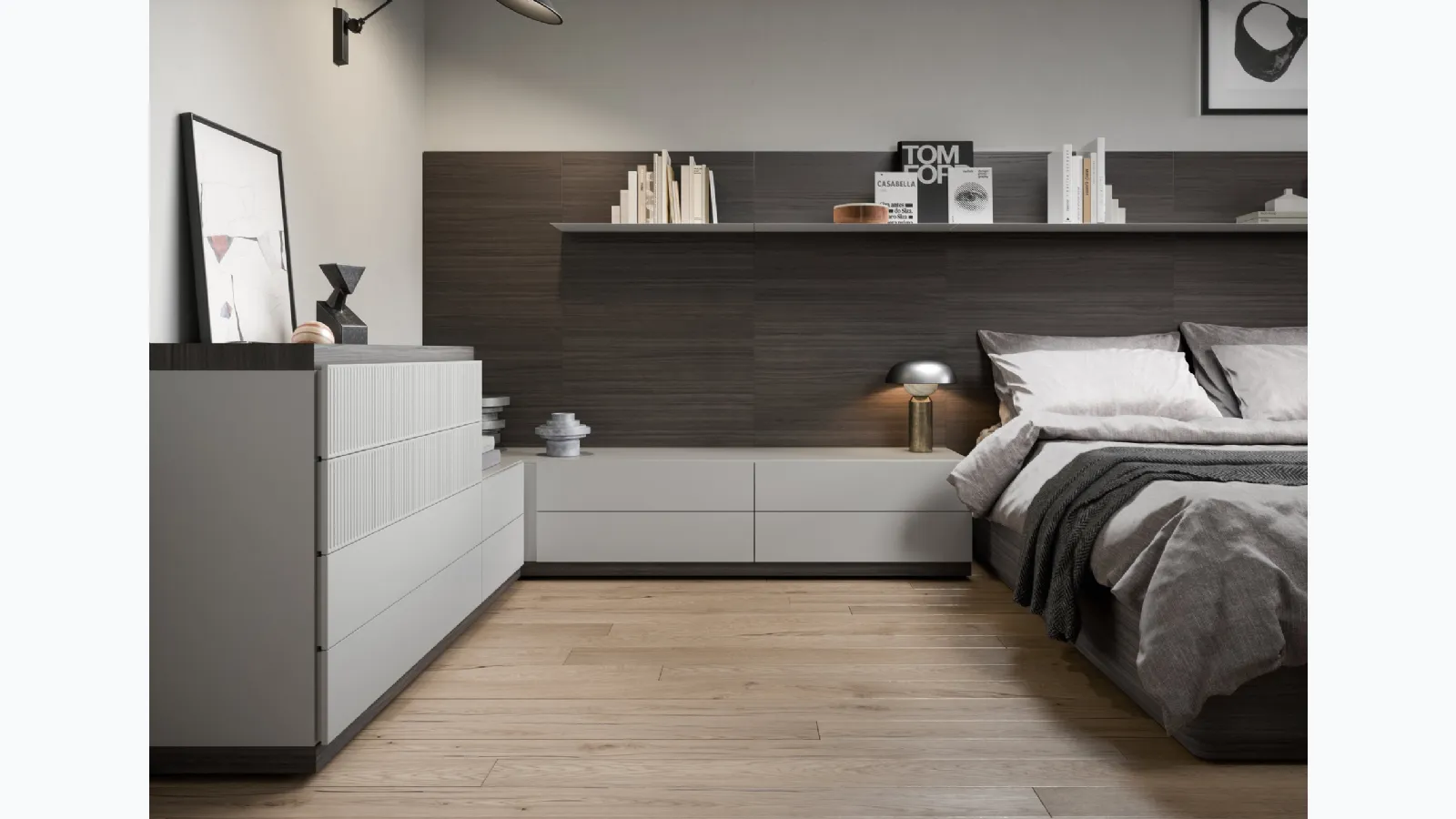 Easy System bedside table by Novamobili