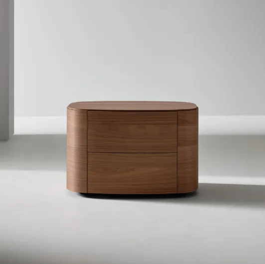 Isabey wooden bedside table by Bonaldo