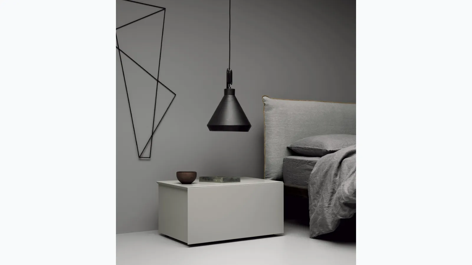 Lima bedside table by Kristalia