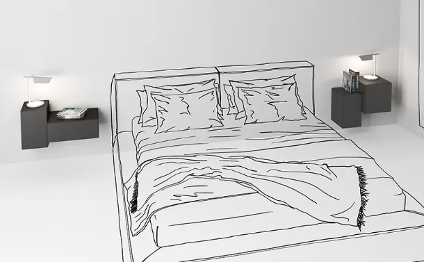 Little Italy Mini bedside table by Minotti Italy