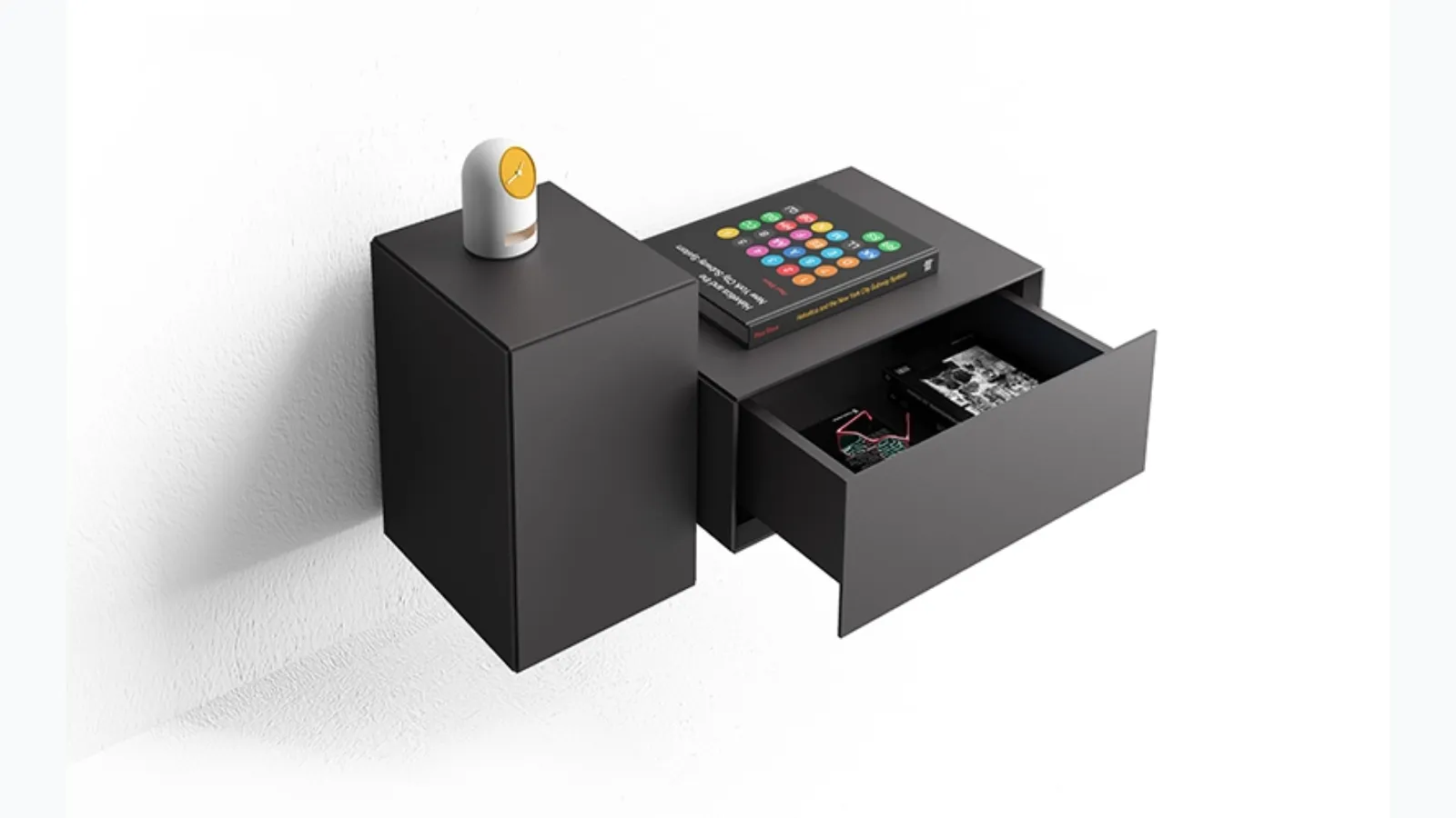 Little Italy Mini bedside table by Minotti Italia.